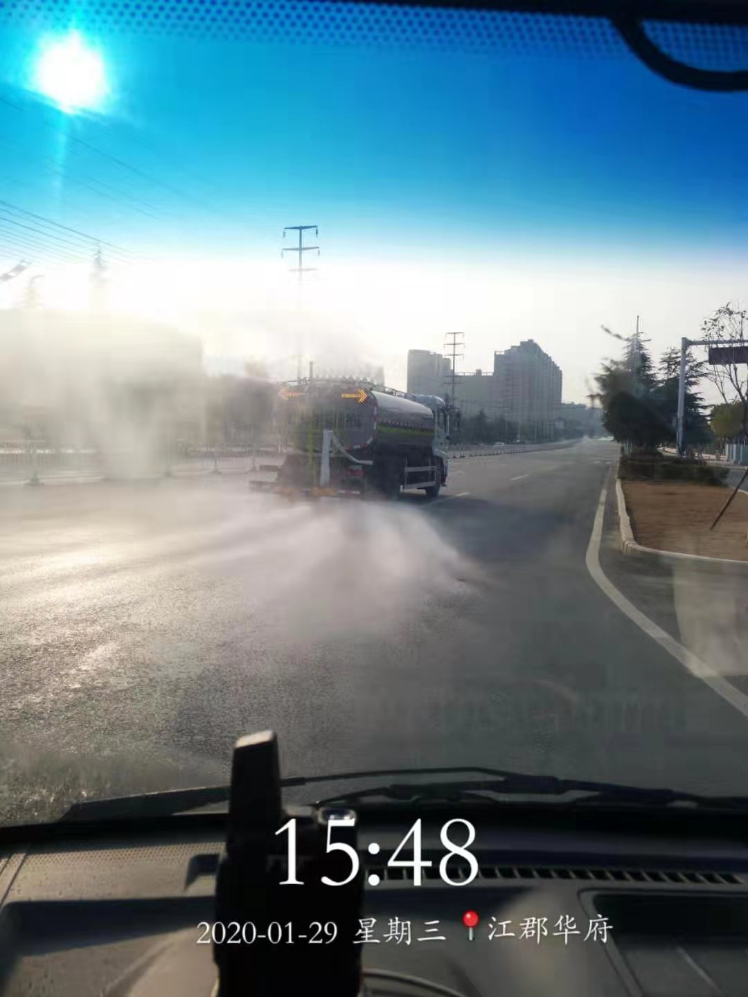 抗疫一线丨BG视讯环境15台清洁消毒车开始作业